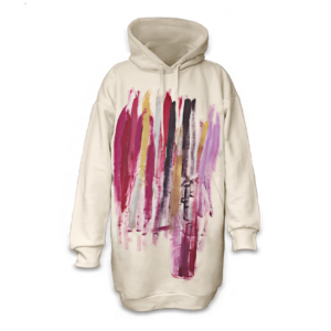 Vestido sudadera larga mujer con capucha